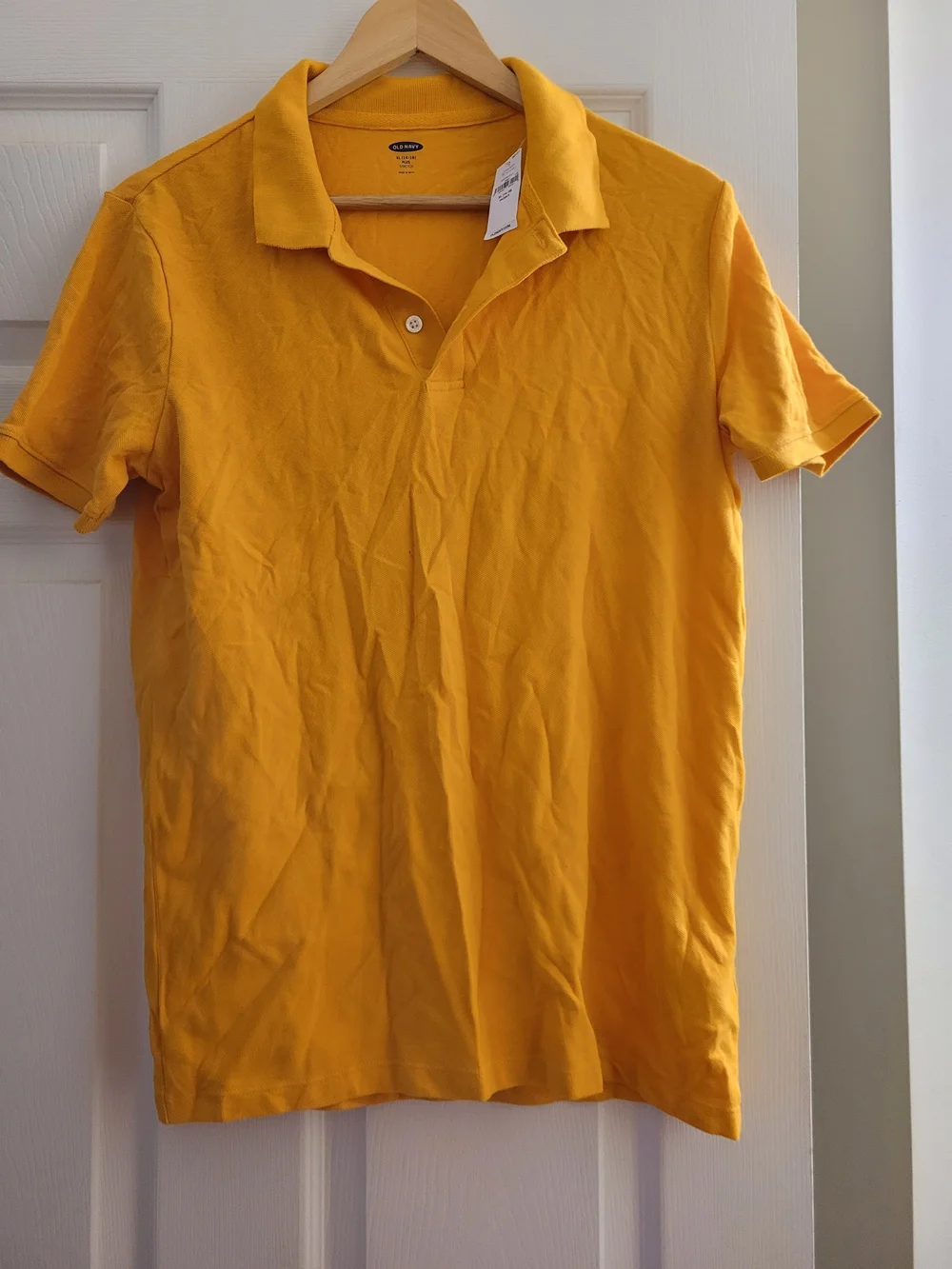 Old Navy Bright Yellow Polo Shirt - Short Sleeve